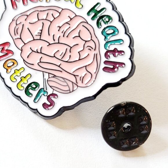 Pin - Mental Health - for shirts, uniforms, lanyards - Picture 2 of 3